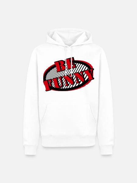 be funny - Männer Premium Bio Hoodie - Weiß