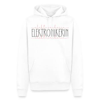 Elektronikerin Geschenk Büro Schnörkel - Männer Premium Bio Hoodie - Weiß - Vorne - Nico (187cm)