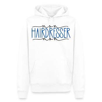 Friseurin stolze Mama süßes Geschenk - Männer Premium Bio Hoodie - Weiß - Vorne - Nico (187cm)