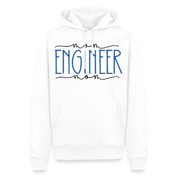 Ingenieur stolze Mama süßes Geschenk - Männer Premium Bio Hoodie - Weiß - Vorne - Nico (187cm)