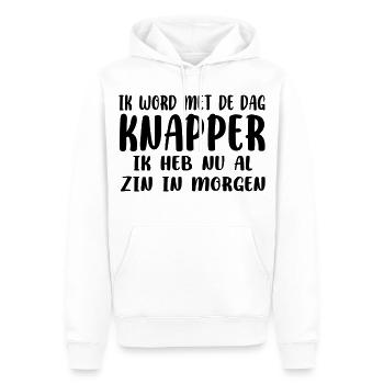 I'm getting more and more handsome. Looking forward to tomorrow # - Men’s Premium Organic Hoodie - white - Front - Nico (187cm)