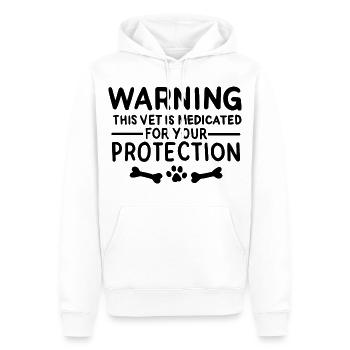 Drôle de vétérinaire - Sweat à capuche Premium bio Homme - blanc - Devant - Nico (187cm)