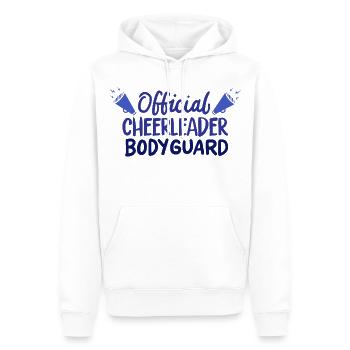 Pom-pom girl masculine - Sweat à capuche Premium bio Homme - blanc - Devant - Nico (187cm)