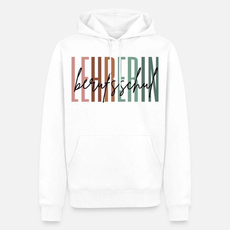 Lehrerin Berufsschule Berufsschullehrerin Geschenk - Männer Premium Bio Hoodie - Weiß