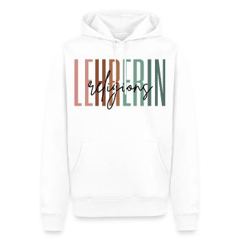 Lehrerin Religion Religionslehrerin Geschenk - Männer Premium Bio Hoodie - Weiß - Vorne - Nico (187cm)