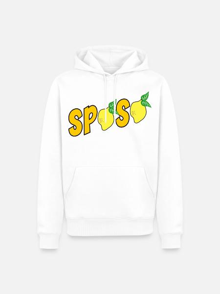 Italienischer Hochzeitsbräutigam - Männer Premium Bio Hoodie - Weiß