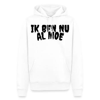 For those who are already tired before the day starts # - Men’s Premium Organic Hoodie - white - Front - Nico (187cm)