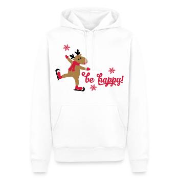 Lustige Weihnachten - Männer Premium Bio Hoodie - Weiß - Vorne - Nico (187cm)