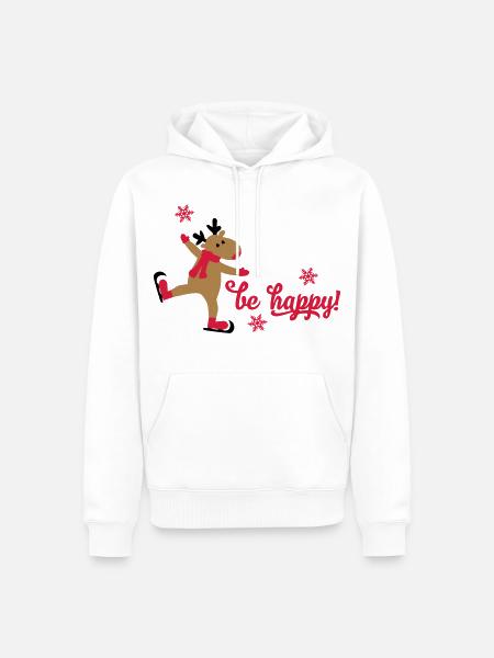 Funny Christmas - Men’s Premium Organic Hoodie - white