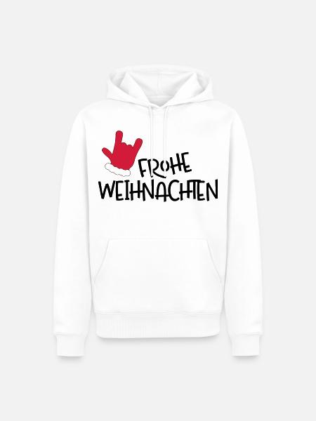 Merry Christmas - Men’s Premium Organic Hoodie - white