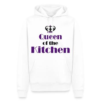 Tablier de cuisine femme - Sweat à capuche Premium bio Homme - blanc - Devant - Nico (187cm)