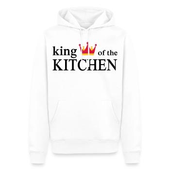 Tablier de cuisine drôle pour hommes - Sweat à capuche Premium bio Homme - blanc - Devant - Nico (187cm)