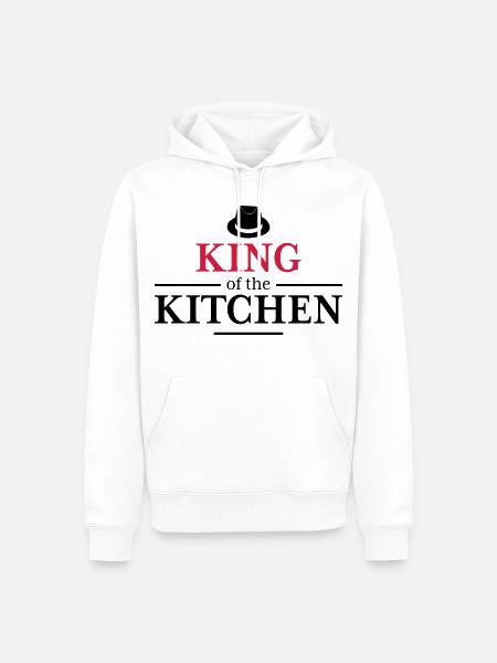 Men's Cooking Apron - Men’s Premium Organic Hoodie - white