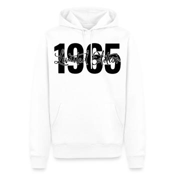 Edition limitée 1965 - Sweat à capuche Premium bio Homme - blanc - Devant - Nico (187cm)