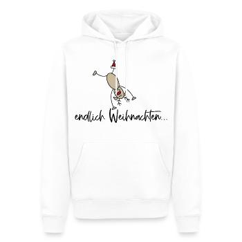 Lustige Weihnachten - Männer Premium Bio Hoodie - Weiß - Vorne - Nico (187cm)