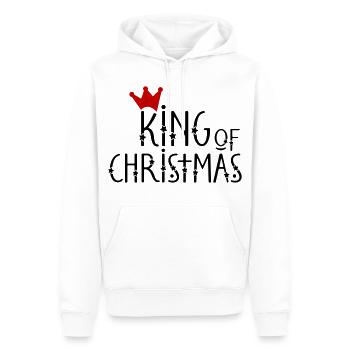 Design Regal Krone sur les sweats à capuche et les t-shirts - Sweat à capuche Premium bio Homme - blanc - Devant - Nico (187cm)