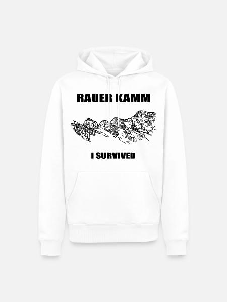 Rauer Kamm, Ötscher, Mostviertel, Berg, Österreich - Männer Premium Bio Hoodie - Weiß