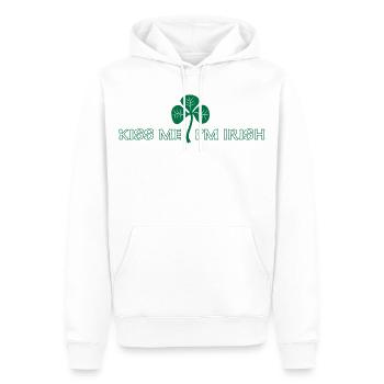 Kiss Me Im Irish - Men’s Premium Organic Hoodie - white - Front - Nico (187cm)