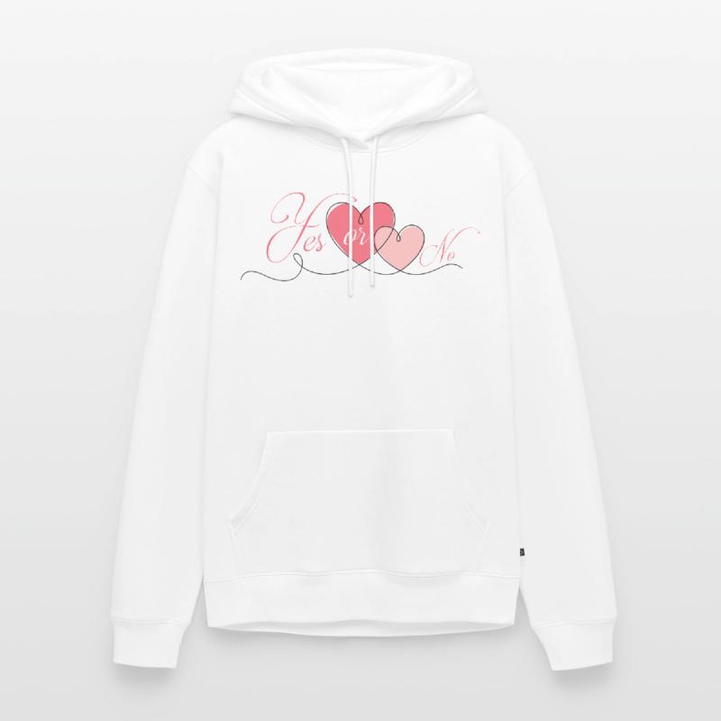 JA ODER NEIN Männer Premium Bio Hoodie