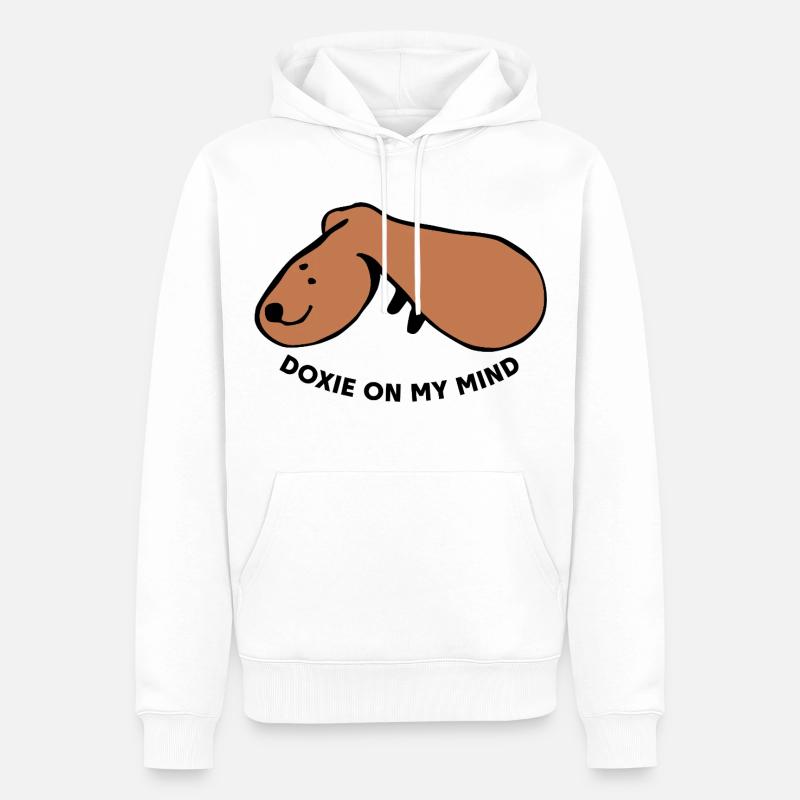 Chien décontracté – Tout simplement détendu - Sweat à capuche Premium bio Homme - blanc