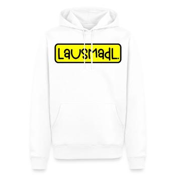 Lausmadl - Männer Premium Bio Hoodie - Weiß - Vorne - Nico (187cm)