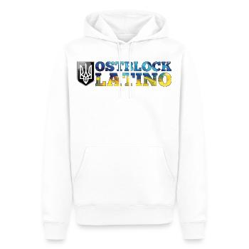 Ostblock Latino Ukrainer Ukraine Geschenk - Männer Premium Bio Hoodie - Weiß - Vorne - Nico (187cm)