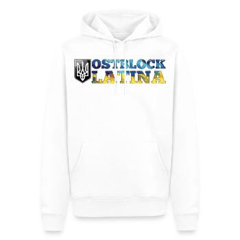 Ostblock Latina Ukrainerin Ukraine Geschenk - Männer Premium Bio Hoodie - Weiß - Vorne - Nico (187cm)