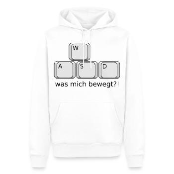 What Moves Me - Männer Premium Bio Hoodie - Weiß - Vorne - Nico (187cm)