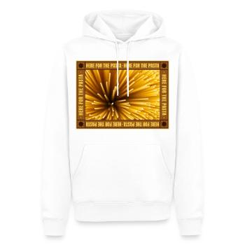 Cadre rétro Spaghetti Focus - Sweat à capuche Premium bio Homme - blanc - Devant - Nico (187cm)