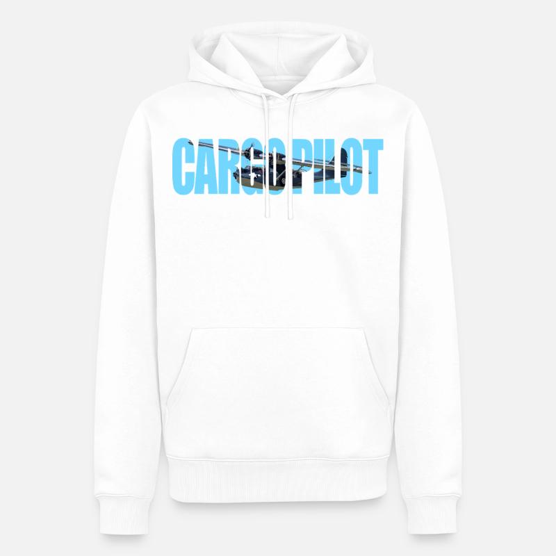 Cargo pilot PBY Catalina - Männer Premium Bio Hoodie - Weiß