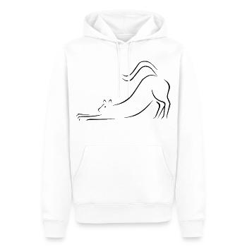 Katze - Männer Premium Bio Hoodie - Weiß - Vorne - Nico (187cm)