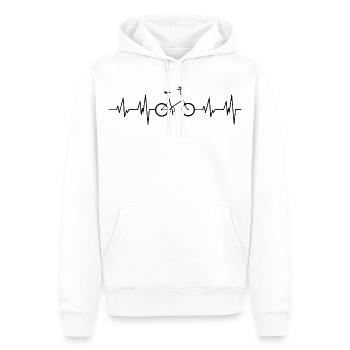 Klapprad Faltrad Bike Reiserad Campingrad Geschenk - Männer Premium Bio Hoodie - Weiß - Vorne - Nico (187cm)