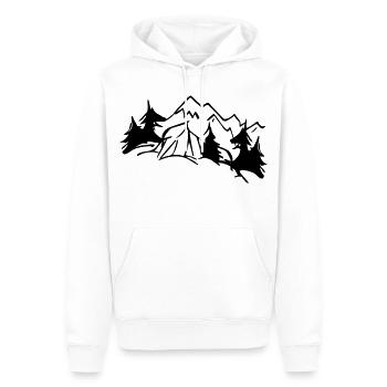 Tente Dream Nature - Design Couleur Modifiable - Sweat à capuche Premium bio Homme - blanc - Devant - Nico (187cm)