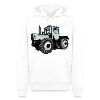 Légende agricole en gris - Sweat à capuche Premium bio Homme - blanc - Devant - Nico (187cm)