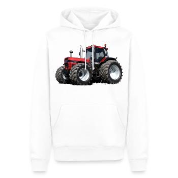Power Traktor Legende - Männer Premium Bio Hoodie - Weiß - Vorne - Nico (187cm)