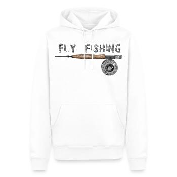 Fly fishing - Männer Premium Bio Hoodie - Weiß - Vorne - Nico (187cm)