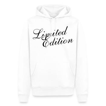 Limited Edition - Männer Premium Bio Hoodie - Weiß - Vorne - Nico (187cm)