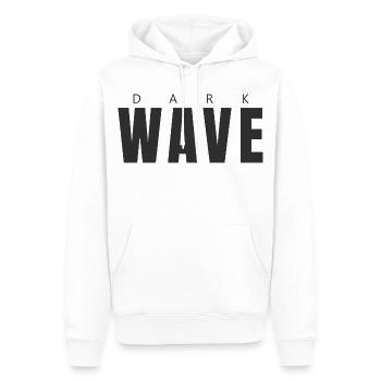 Dark Wave - Männer Premium Bio Hoodie - Weiß - Vorne - Nico (187cm)