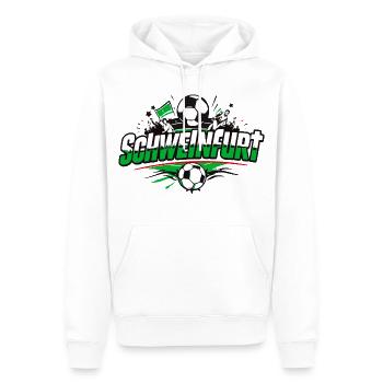 Schweinfurt Football Fan Shirt T-shirt de football - Sweat à capuche Premium bio Homme - blanc - Devant - Nico (187cm)