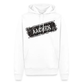 T-shirt illustration d’Aix-la-Chapelle - Sweat à capuche Premium bio Homme - blanc - Devant - Nico (187cm)