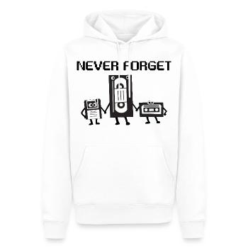 Trio Boombox Rétro - Sweat à capuche Premium bio Homme - blanc - Devant - Nico (187cm)