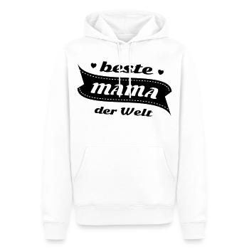 Die beste Mama der Welt - Männer Premium Bio Hoodie - Weiß - Vorne - Nico (187cm)