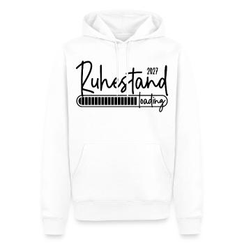 Ruhestand 2027 loading - Männer Premium Bio Hoodie - Weiß - Vorne - Nico (187cm)