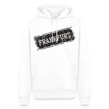 Francfort - Sweat à capuche Premium bio Homme - blanc - Devant - Nico (187cm)