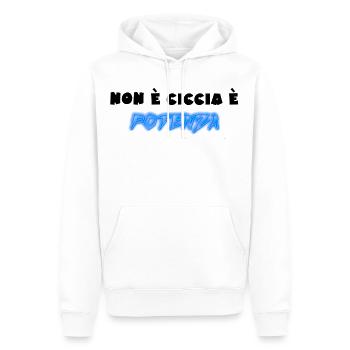 Neon Power With Motivational Message for Diet - Men’s Premium Organic Hoodie - white - Front - Nico (187cm)