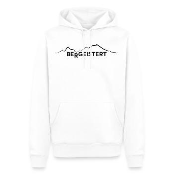 bergeistert Wandern Natur Outdoor Sport - Männer Premium Bio Hoodie - Weiß - Vorne - Nico (187cm)