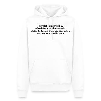 Choix humain - Sweat à capuche Premium bio Homme - blanc - Devant - Nico (187cm)