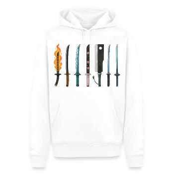 Anime Schwerter Sammlung Design - Männer Premium Bio Hoodie - Weiß - Vorne - Nico (187cm)