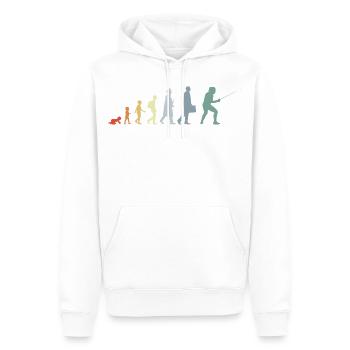 Fechter Evolution - Männer Premium Bio Hoodie - Weiß - Vorne - Nico (187cm)
