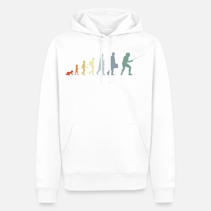 Fechter Evolution - Männer Premium Bio Hoodie - Weiß